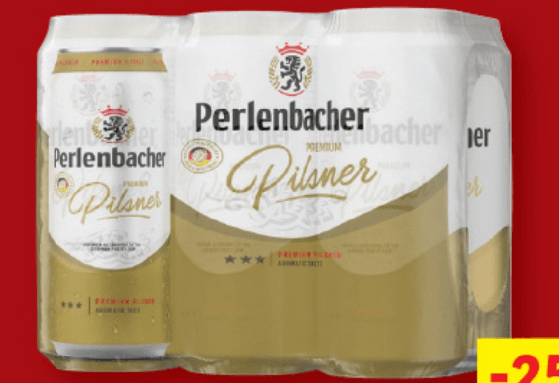 Perlenbacher Premium Pilsner 6 x 0,5 l - Akcija v trgovini Lidl