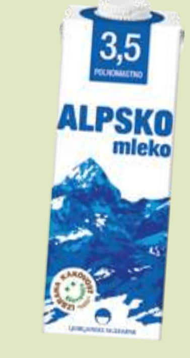 ALPSKO MLEKO 1 l - Akcija v trgovini E.Leclerc