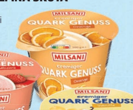 Milsani Sadna kremna skuta 500 g - Akcija v trgovini Hofer