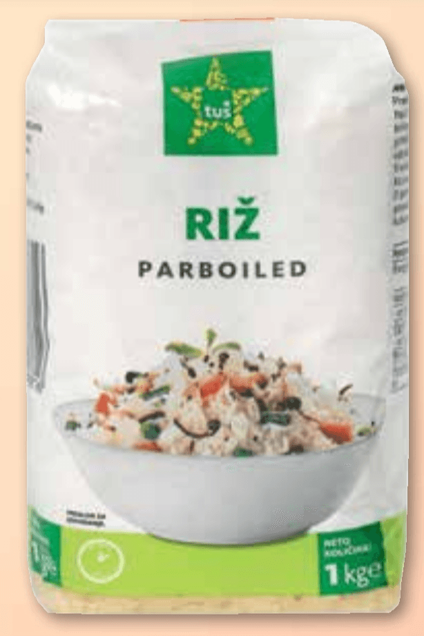 Riž 1 kg Tuš Akcija v trgovini Tuš