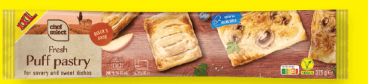 Chef Select Listnato testo XXL 375 g - Akcija v trgovini Lidl