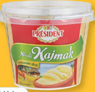 PRÉSIDENT Mladi kajmak 250 g Akcija v trgovini Lidl