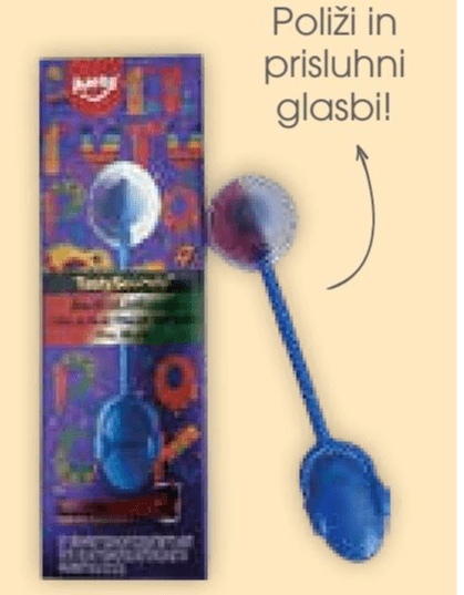 Glasbena lizika AMOS 12 g Akcija v trgovini Tuš