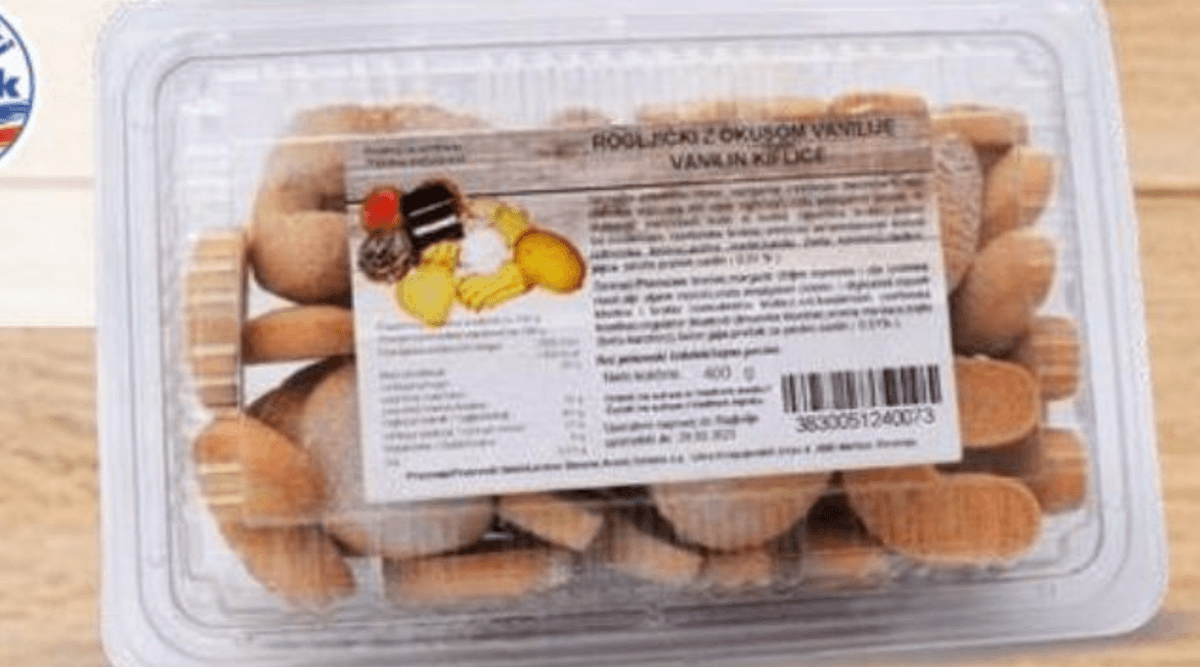 Keksi rogljički z okusom vanilje 400 g Akcija v trgovini Eurospin