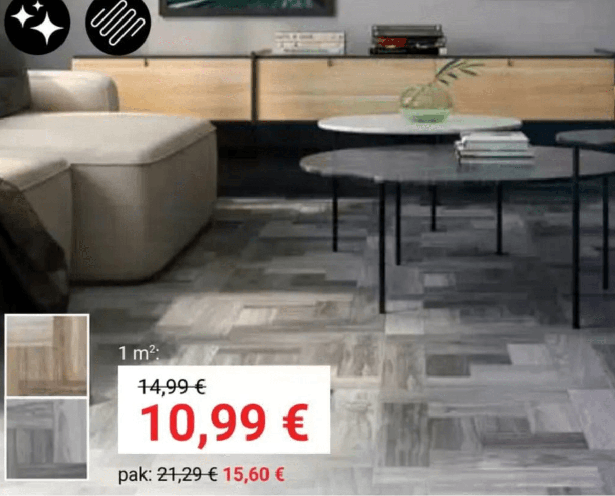Keramične ploščice KAURI pakiranje 1,42 m² Akcija v trgovini Pevex