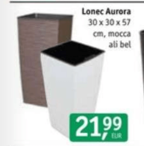 Lonec Aurora 30 x 30 x 57 cm - Akcija v trgovini Jager