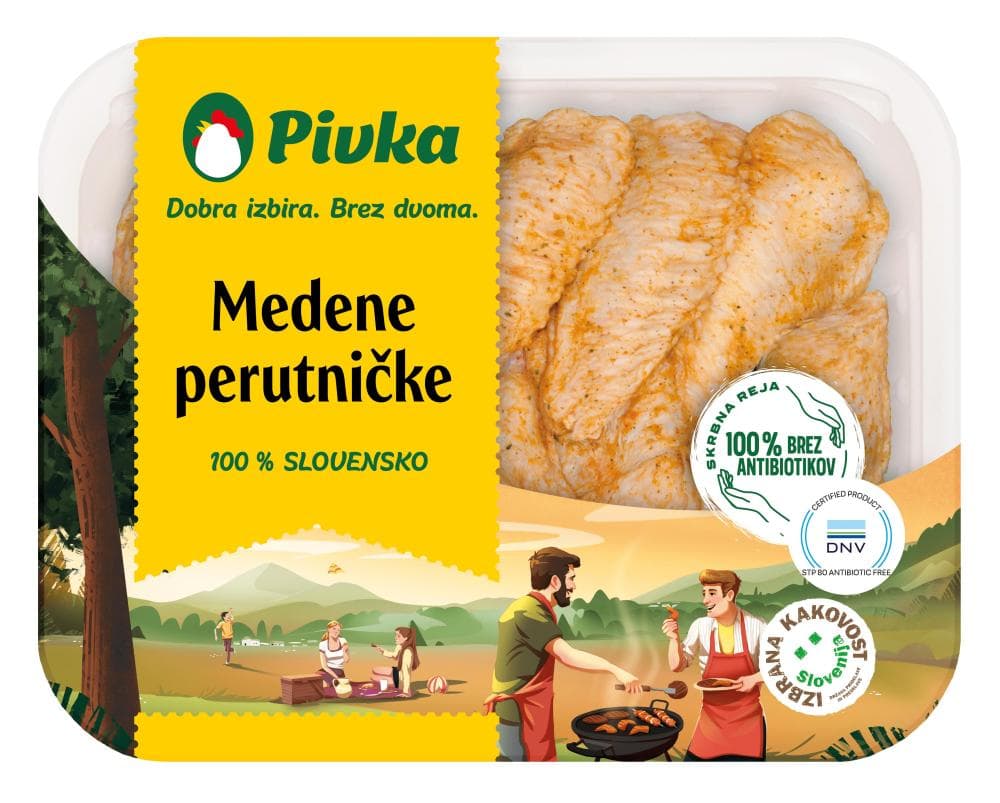 Pivka piščančje medene perutničke 450 g Akcija v trgovini E.Leclerc