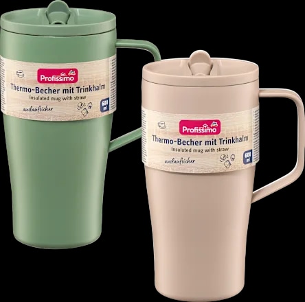 Termo lonček s slamico 650 ml SIMPEX COLOR Akcija v trgovini Spar