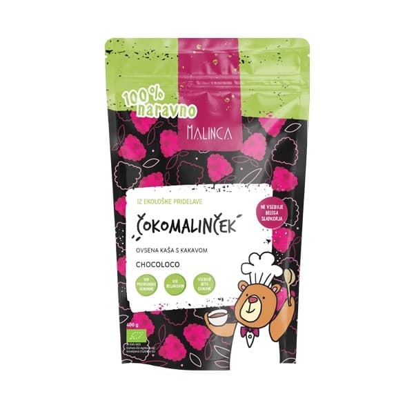 Malinca Čokomalinček Ovsena kaša 400 g Akcija v trgovini Tuš