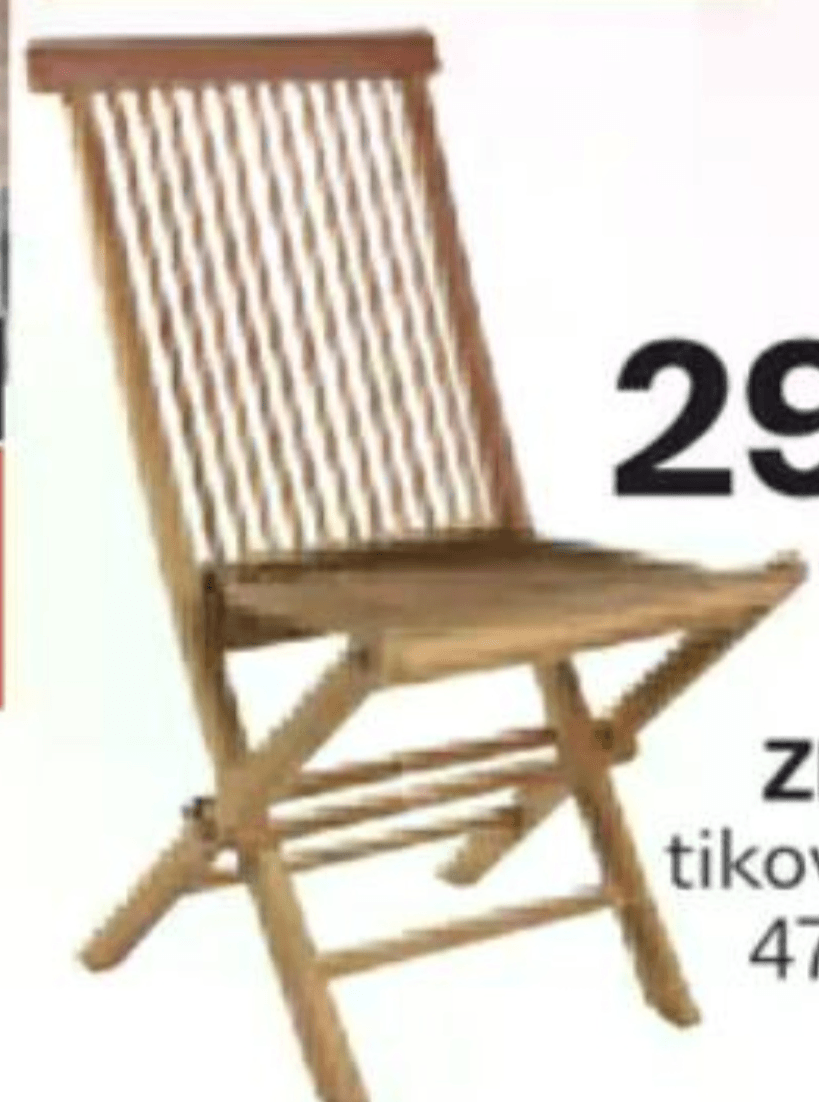 Zložljivi stol - Akcija v trgovini Rutar