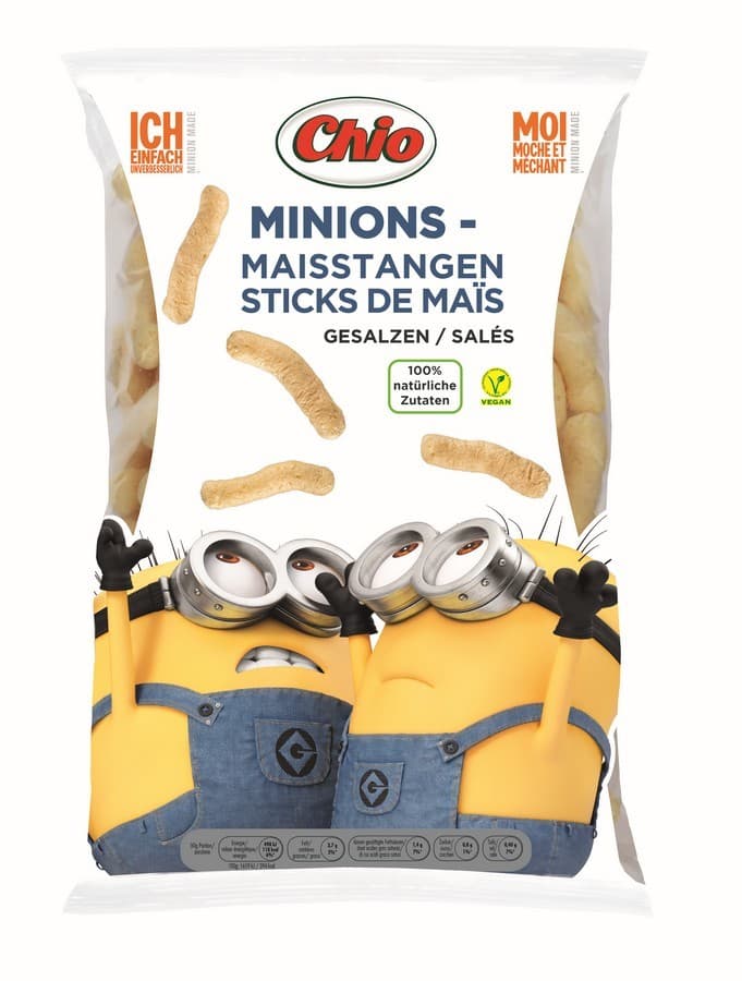 Koruzne palčke Minions Chio 75 g Akcija v trgovini E.Leclerc