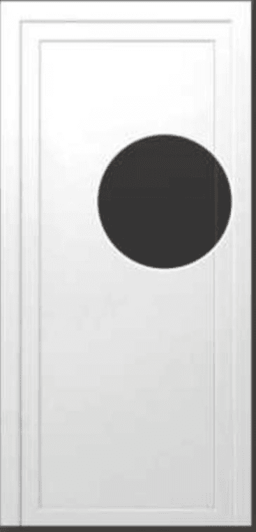 PVC stranska vhodna vrata 'Mura KF01' bela š 88 x v 198 cm Akcija v trgovini Bauhaus