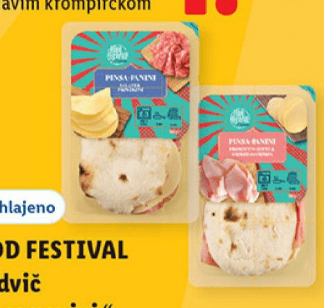 FOOD FESTIVAL Sendvič "pinsa panini" 160 g - Akcija v trgovini Lidl