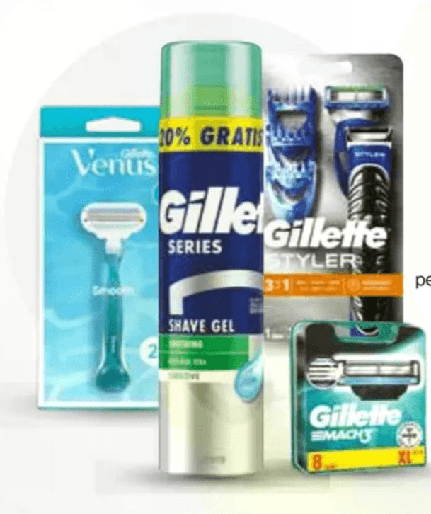 Gillette izdelki za britje Akcija v trgovini Mercator