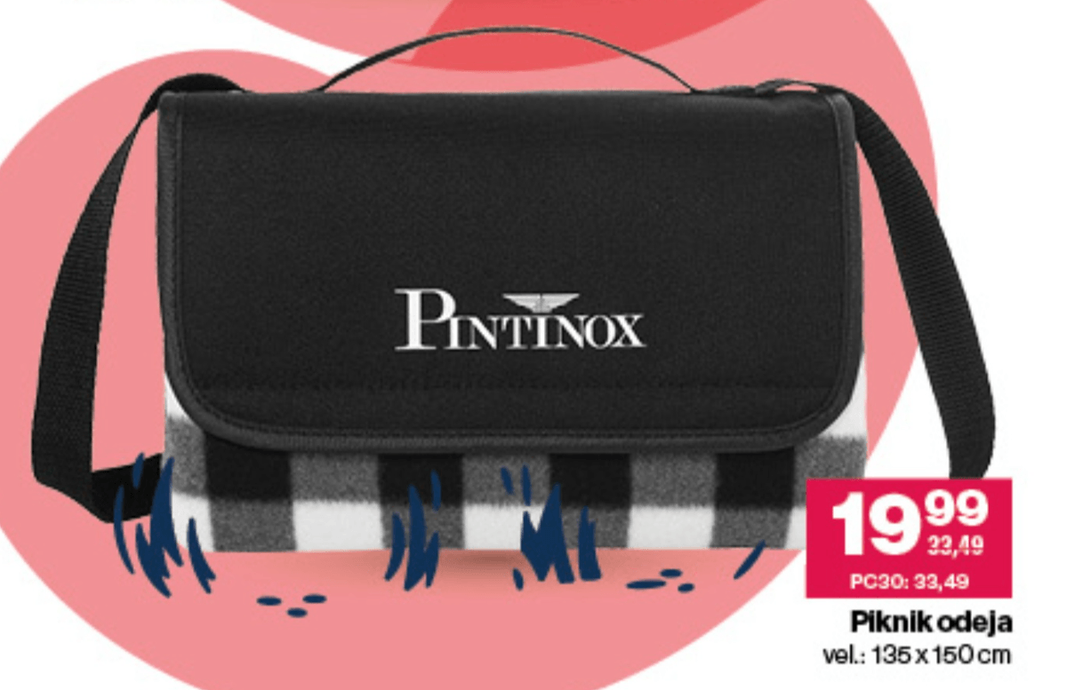 PINTINOX Piknik odeja 135 x 150 cm - Akcija v trgovini Mercator