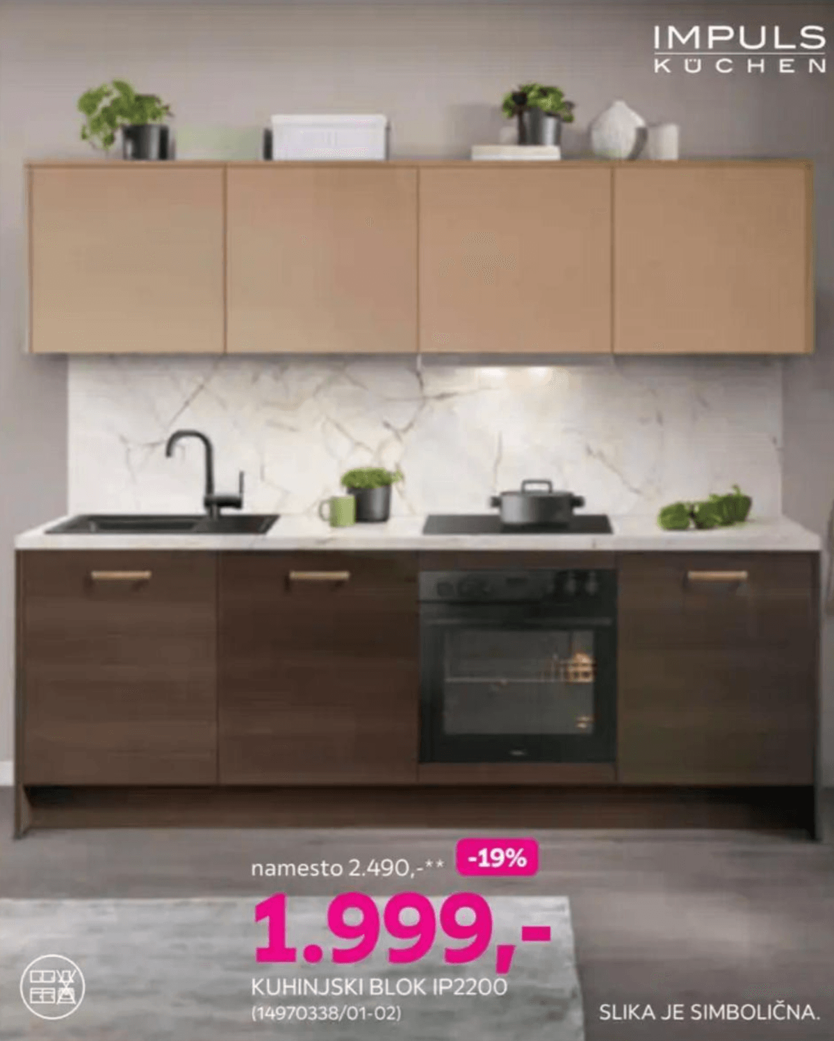 Kuhinjski blok IP2200 - Akcija v trgovini Mömax