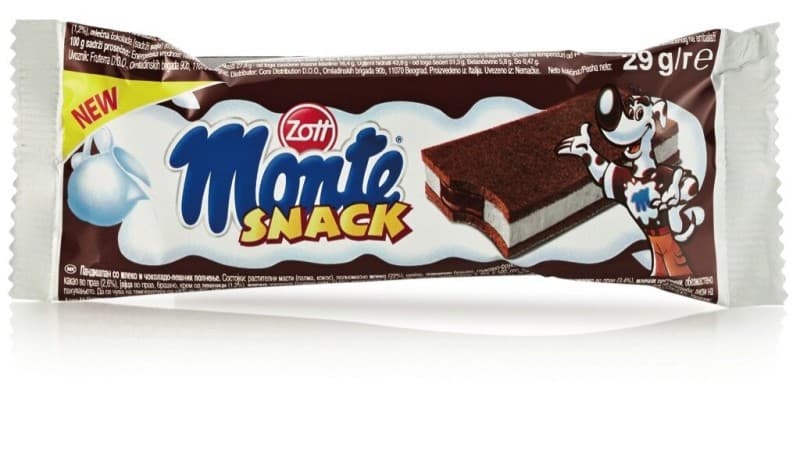 Rezina Monte Snack 29 g Zott Akcija v trgovini E.Leclerc