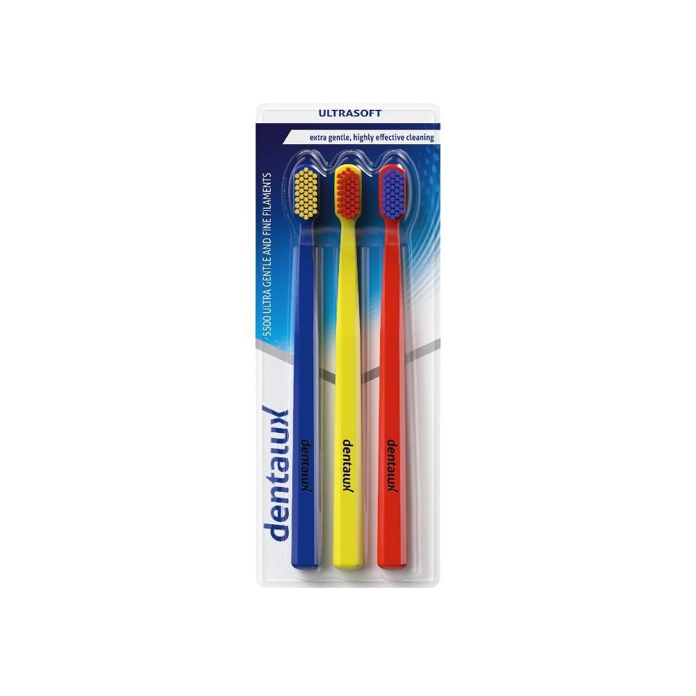 Dentalux zobna ščetka Ultrasoft 3 kosi Akcija v trgovini Lidl