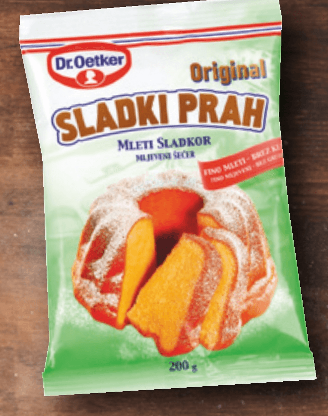 Dr. Oetker Mleti sladkor 200 g Akcija v trgovini Spar