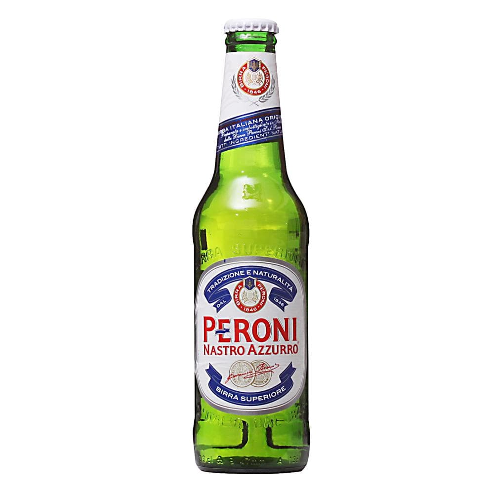 Svetlo pivo Peroni Nastro Azzuro 0,33 l Akcija v trgovini E.Leclerc
