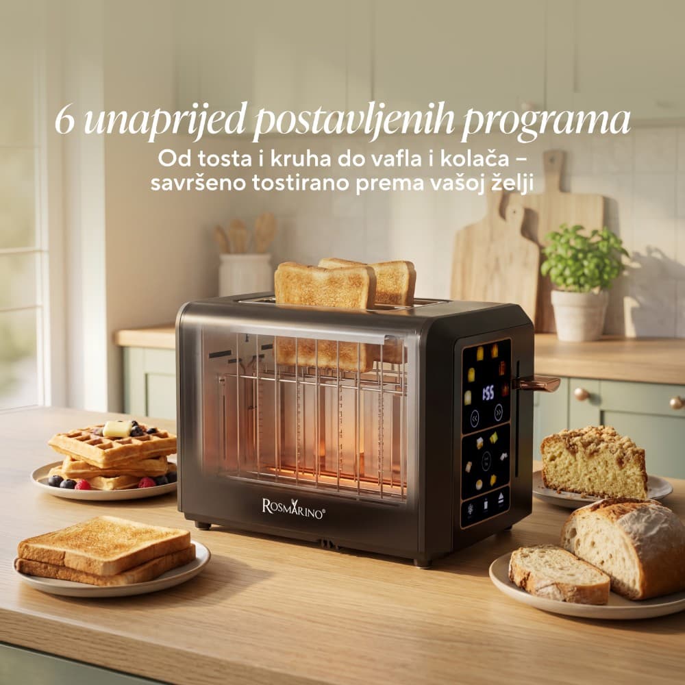 Pametni toaster ToastSense 3v1 Rosmarino Akcija v trgovini Spar