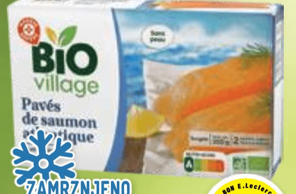 Atlantski losos brez kože Bio Village 200 g - Akcija v trgovini E.Leclerc