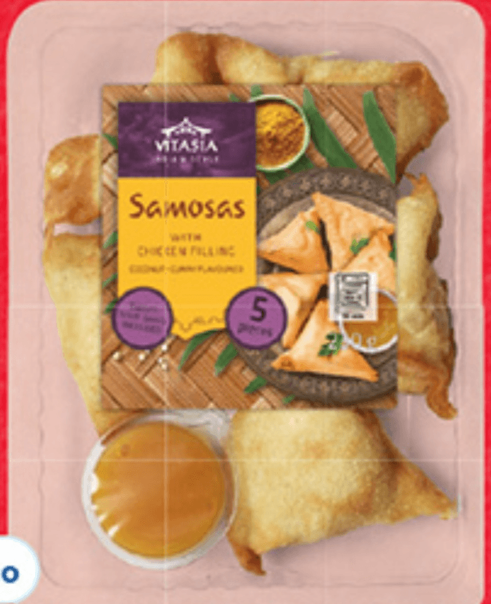 Vitasia Žepki "Samosa" s piščancem 230 g Akcija v trgovini Lidl