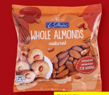 BELBAKE Mandlji 200 g - Akcija v trgovini Lidl