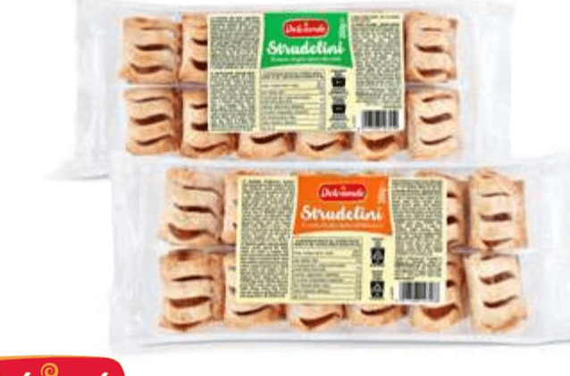 MINI MARELIČNI/JABOLČNI ZAVITEK 200 g Dolciando - Akcija v trgovini Eurospin