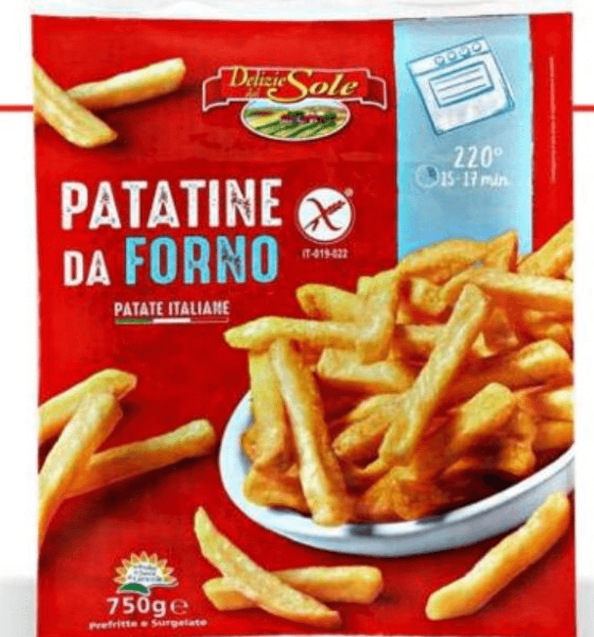 Della Sole krompir za peko v pečici 750 g Akcija v trgovini Eurospin