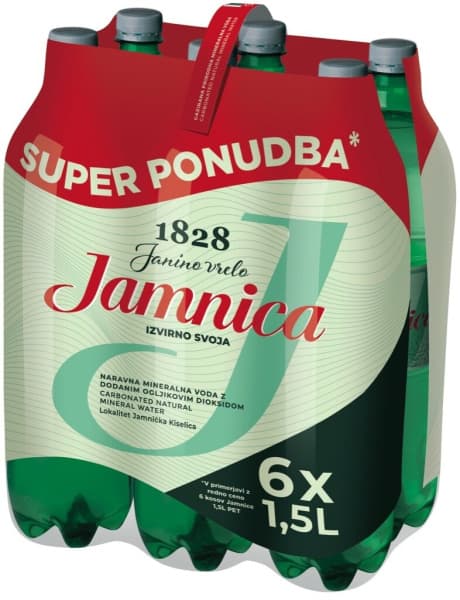 Jamnica mineralna voda 6 x 1,5 l Akcija v trgovini Lidl
