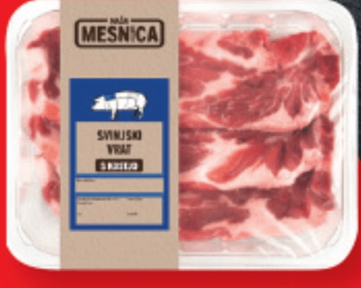 Naša Mesnica Svež svinjski vrat pribl. 500 g - Akcija v trgovini Lidl