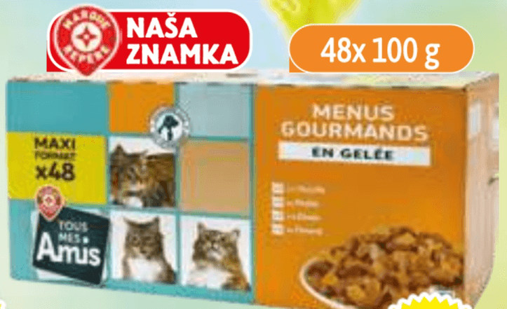 Mokra hrana za mačke v vrečki Tous mes amis 48x 100 g Akcija v trgovini E.Leclerc