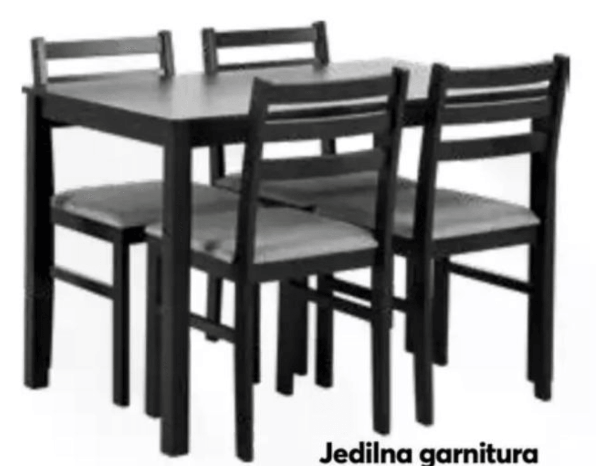 Jedilna garnitura - Akcija v trgovini Dipo