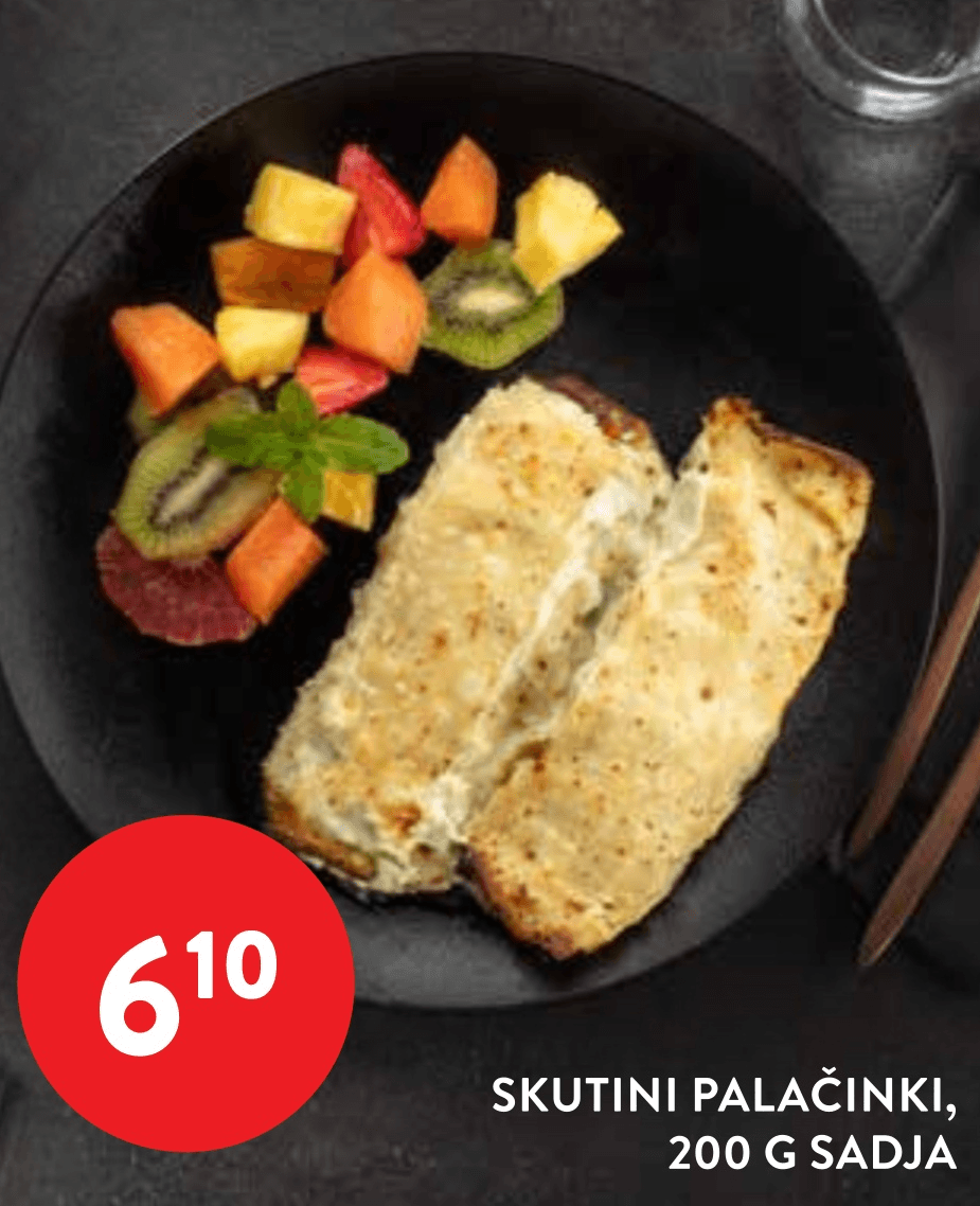 Palačinki s skuto Akcija v trgovini Spar