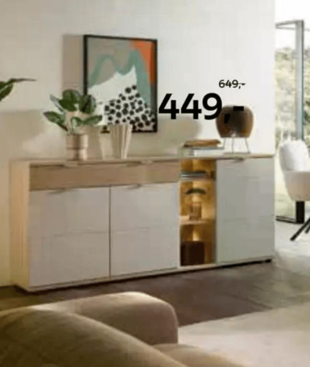 Komoda - Akcija v trgovini Lesnina