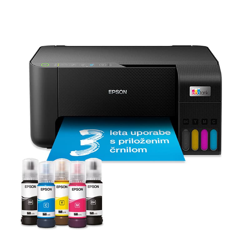Tiskalnik Epson EcoTank L3270 MFP Akcija v trgovini Pevex