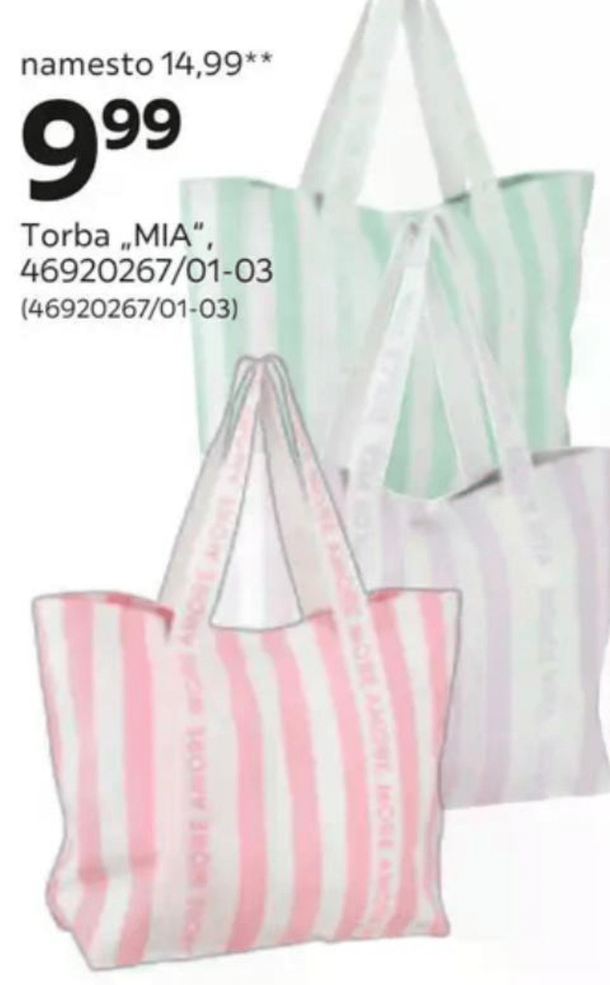 Torba „MIA" - Akcija v trgovini Mömax