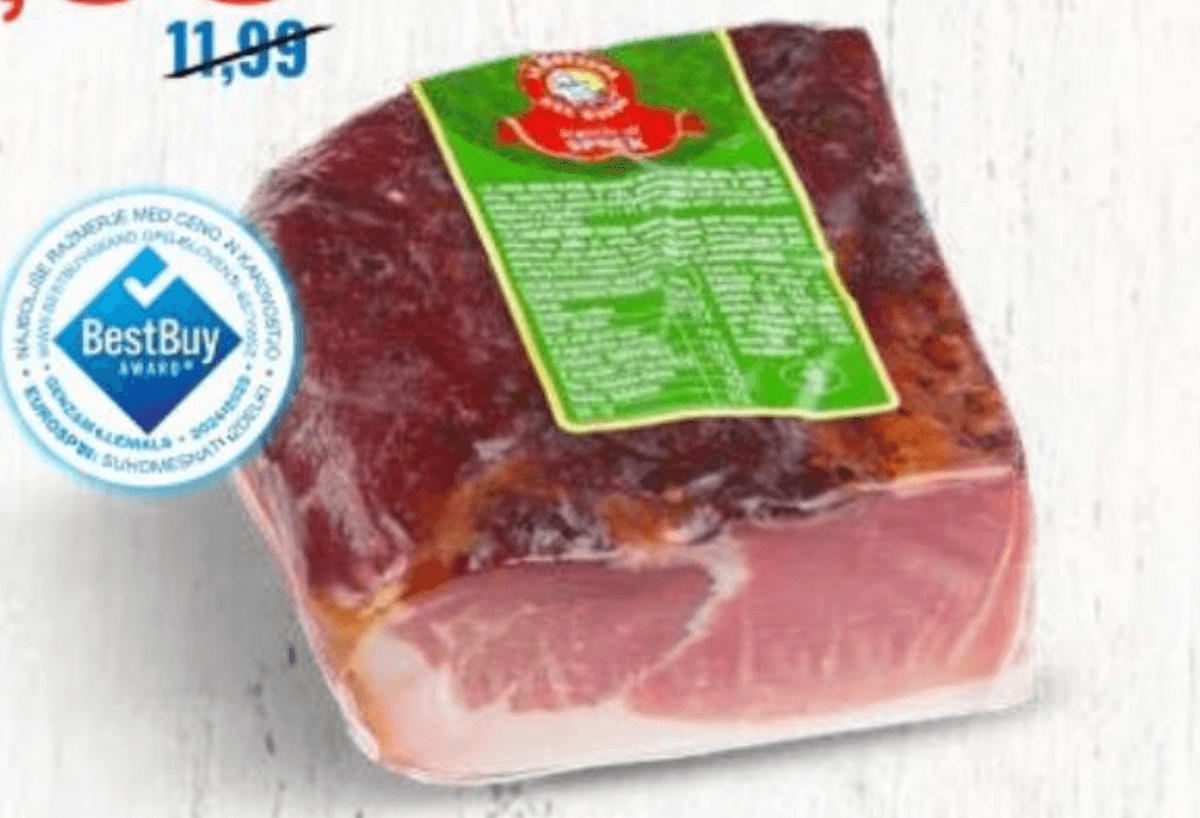 Speck, dimljeno sušeno stegno La Bottega del Gusto - Akcija v trgovini Eurospin