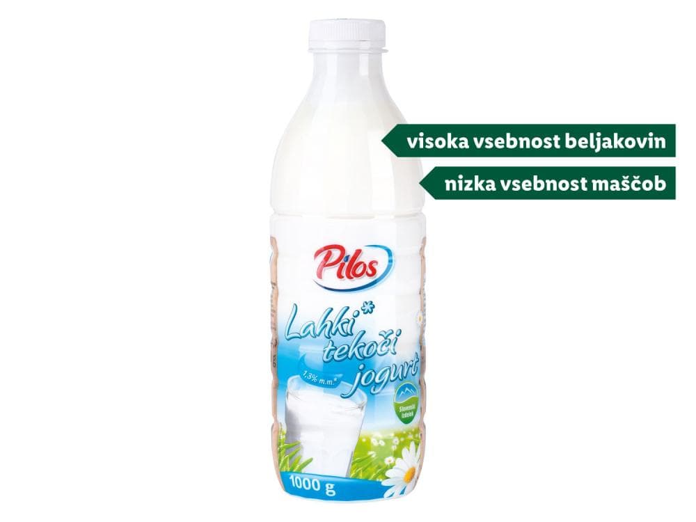 Pilos lahki navadni tekoči jogurt 1 l Akcija v trgovini Lidl