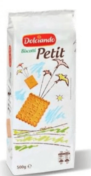 Dolciando keksi Petit 500 g Akcija v trgovini Eurospin