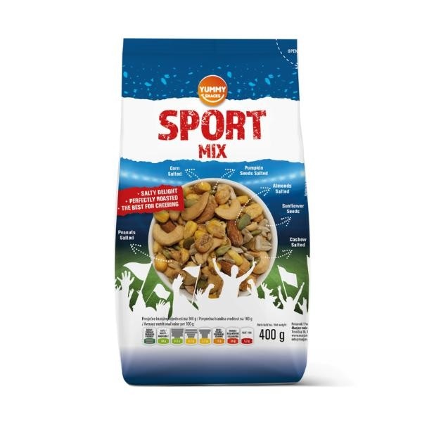 Mešanica Sport Mix 400 g YUMMY - Akcija v trgovini Tuš