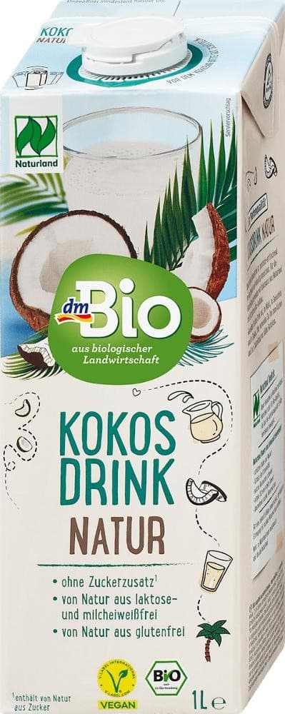 dmBio napitek na osnovi kokosa 1 l Akcija v trgovini Dm