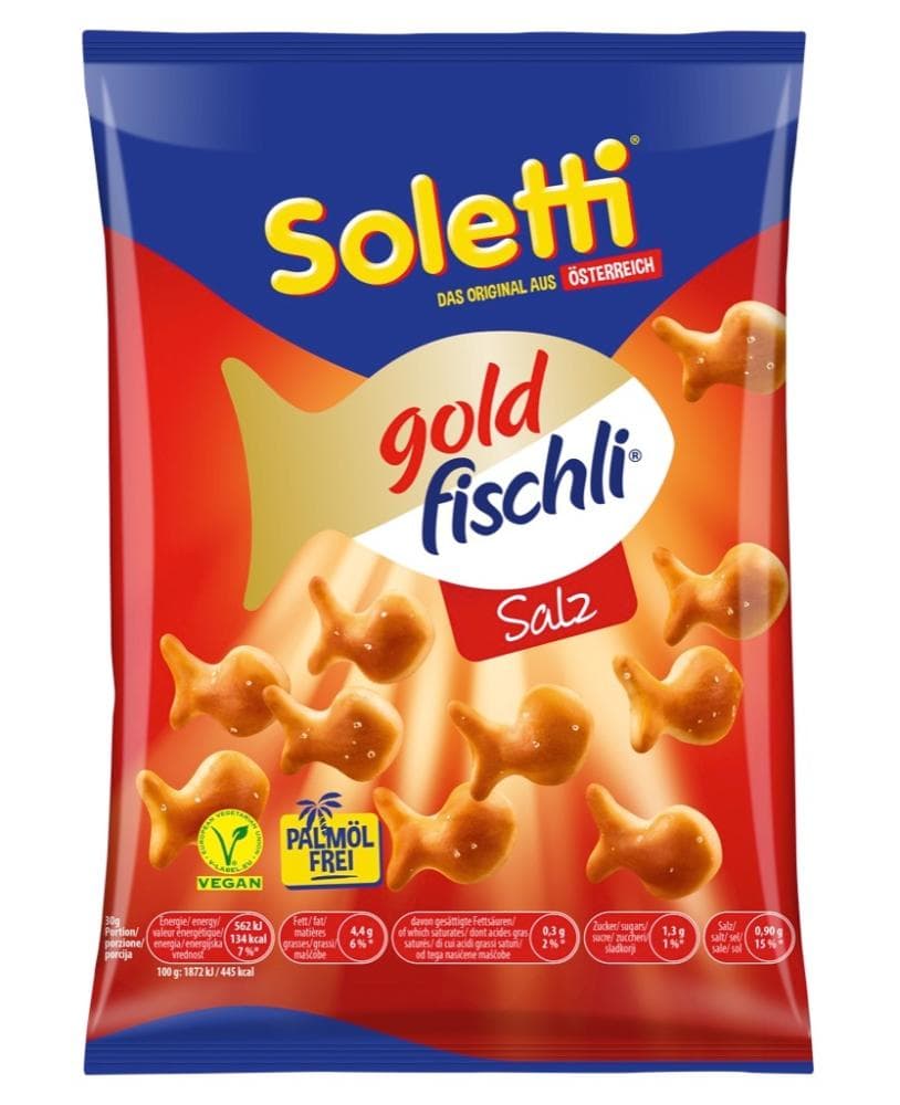 Ribice goldfischli Soletti 100 g Akcija v trgovini Mercator