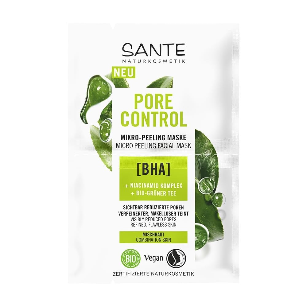 Sante Naturkosmetik Pore Control maska za obraz 2 x 4 ml Akcija v trgovini Dm