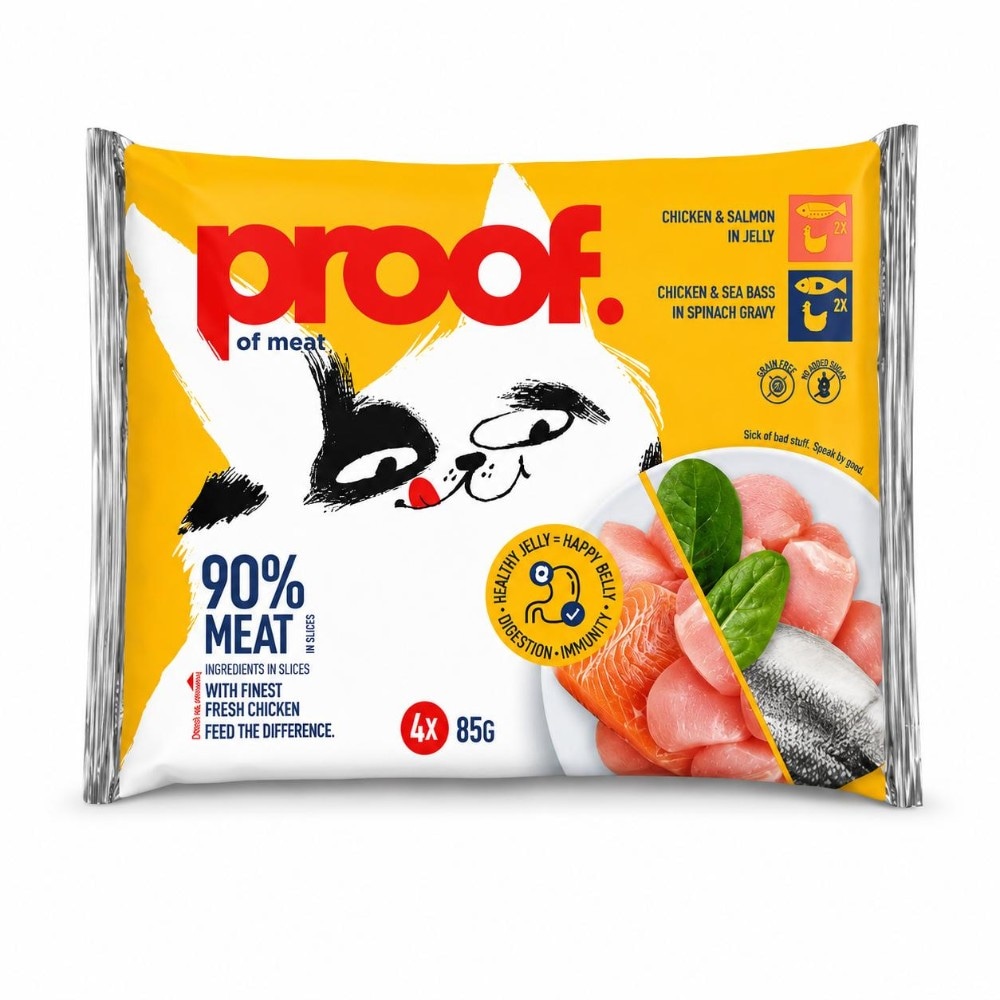 Mokra hrana za mačke ali pse Proof 4 x 100 g, 12 x 85 g ali 4 x 85 g Akcija v trgovini Mercator