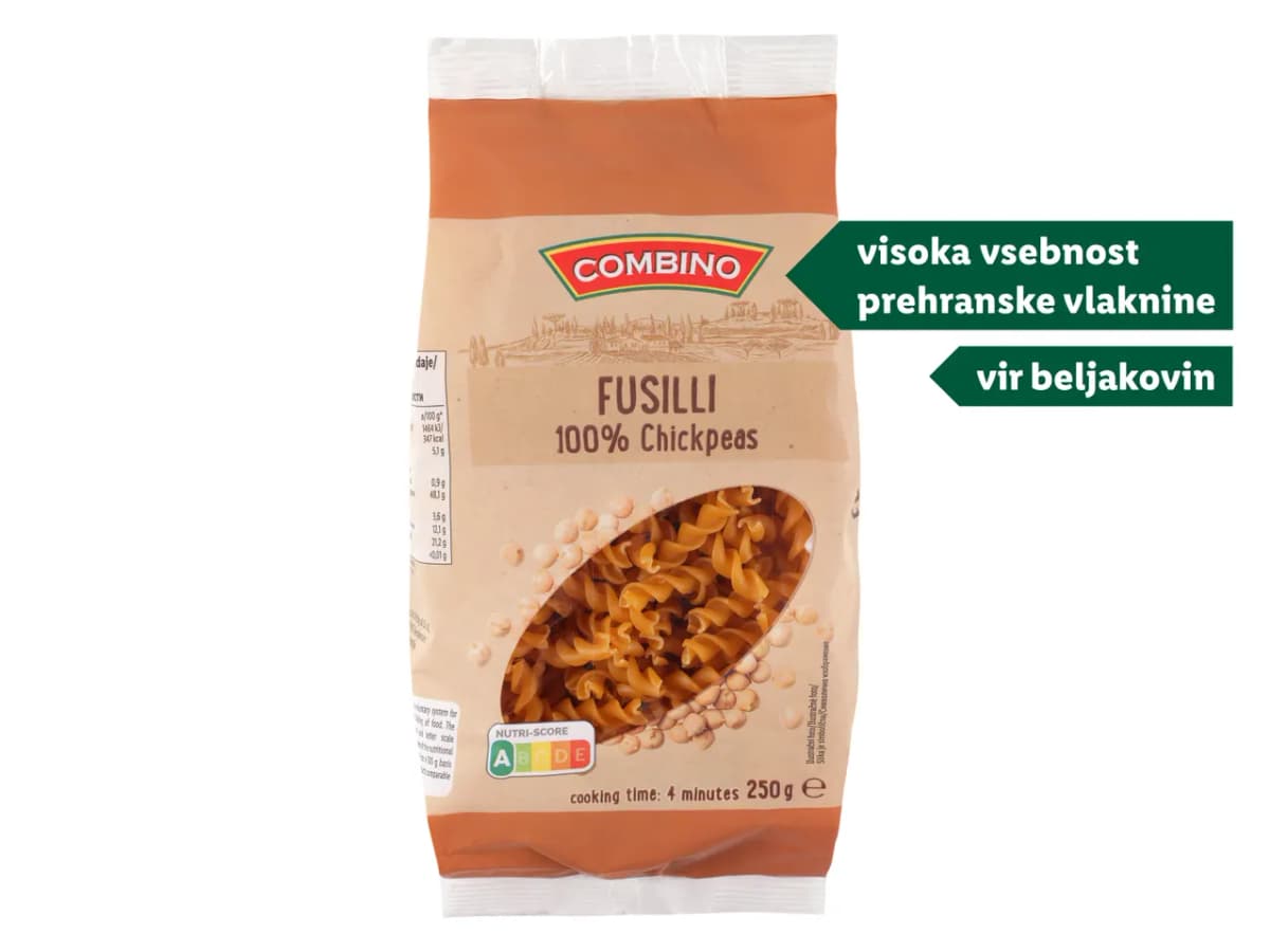 Combino zelenjavne testenine več vrst 250 g Akcija v trgovini Lidl