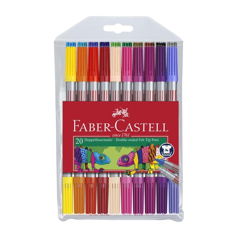 Faber-Castell dvostranski flomastri 20 kosov Akcija v trgovini Mueller