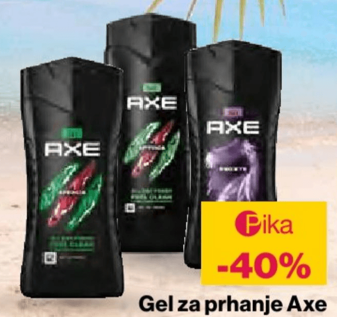 Gel za prhanje Axe - Akcija v trgovini Mercator