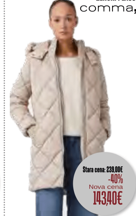 Ženski plašč - Akcija v trgovini Jager